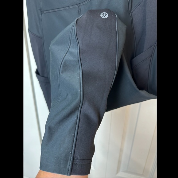LULULEMON Sleet Sprinter Tights Leggings Pants Black Reflective Running Fleece - Picture 7 of 16